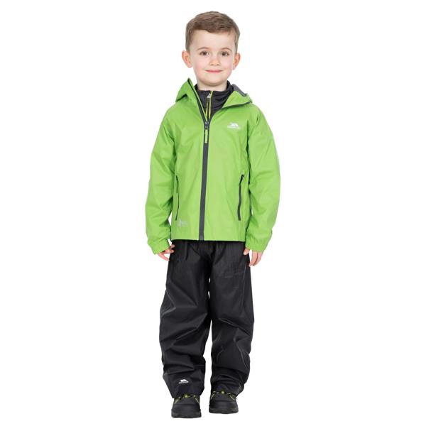 Trespass Childrens/Kids Qikpac Waterproof Packaway Jacket - Leaf - 