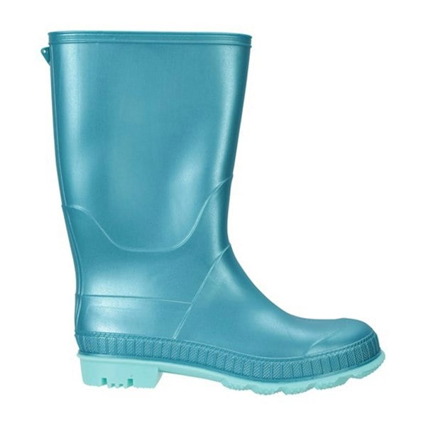 Mountain Warehouse Childrens/Kids Plain Wellington Boots - Turquoise