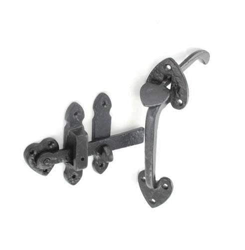 Securit Black Antique Iron Gate Door Suffolk Thumb Latch 200mm