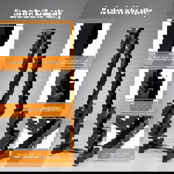 Centra Dumbbells Stand Rack 400KG Heavy Duty Weight Storage Holder Alloy Steel