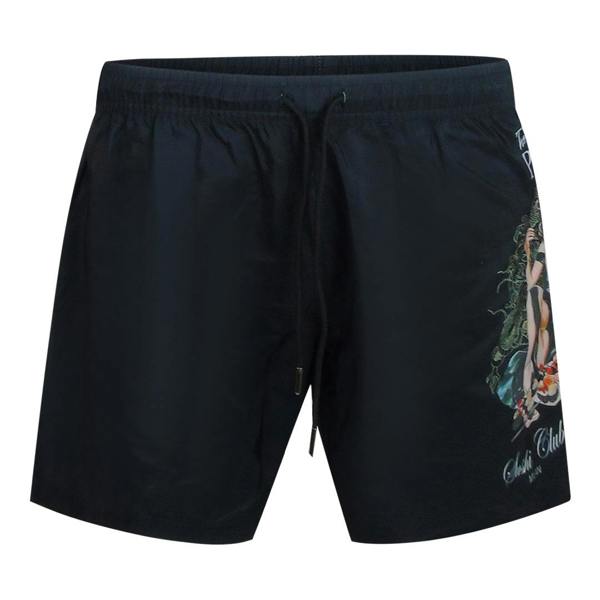 Philipp Plein Pin Up Logo Medium Boardshort Black Swim Shorts L