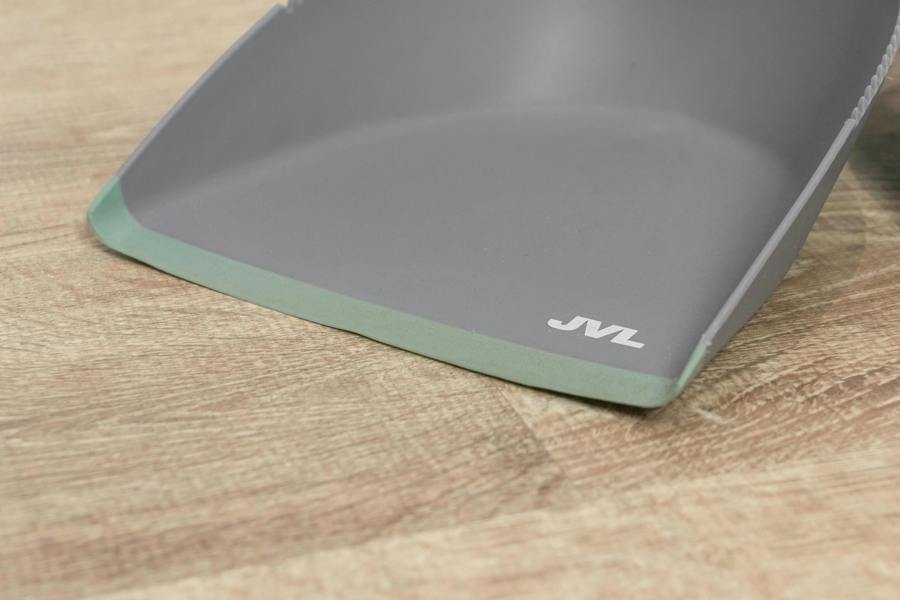 JVL Rubber Dust Pan And Brush - Grey