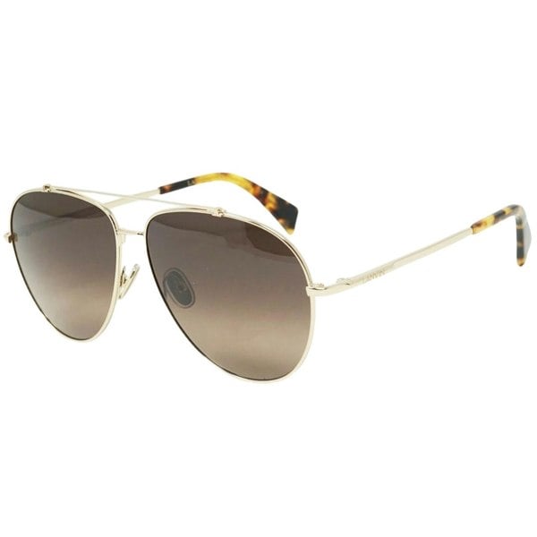 Lanvin Gradient Brown Lens Gold Sunglasses