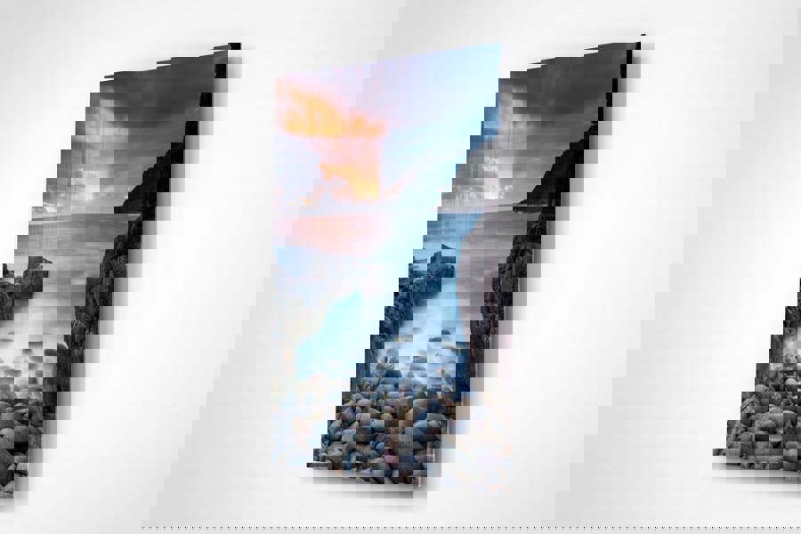 modern coastal seascape acrylic glass print