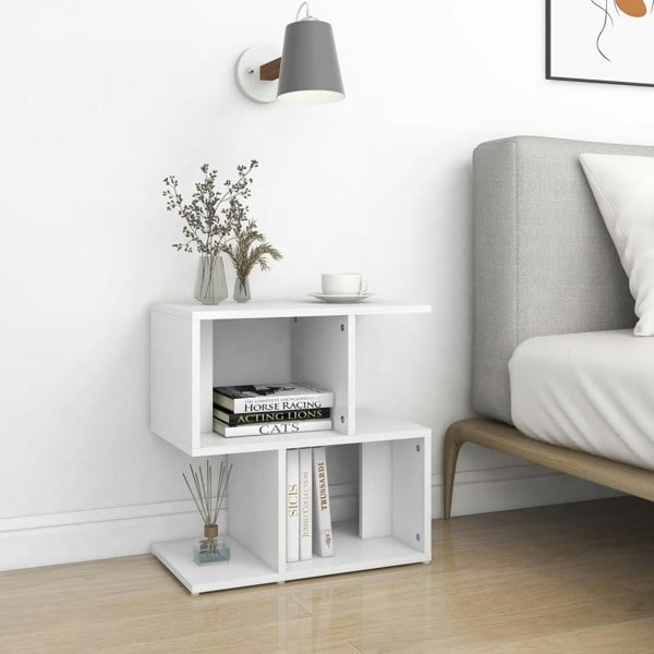 Berkfield Bedside Cabinets 2 pcs White 50x30x51.5 cm Engineered Wood