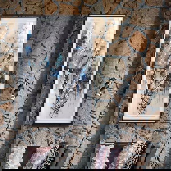 Elephant Parents Framed Wall Art Print 80*120cm-Weilai-Weilai Concept