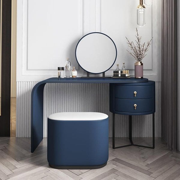 Noorali Dressing Table with Mirror, More Colors Available-Weilai Concept-Weilai Concept