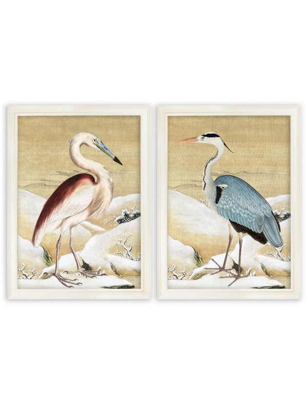 Exceptional Art Heron Set of 2 Prints - Ram Das - 70 x 95cm