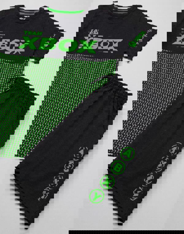 Xbox Boys Black Game Console Short Sleeve Short Leg Pyjama Set [dis]