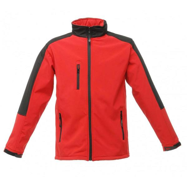 Regatta Professional Mens Hydroforce 3-layer Membrane Waterproof Breathable Softshell Jackets - Classic Red/Black - 
