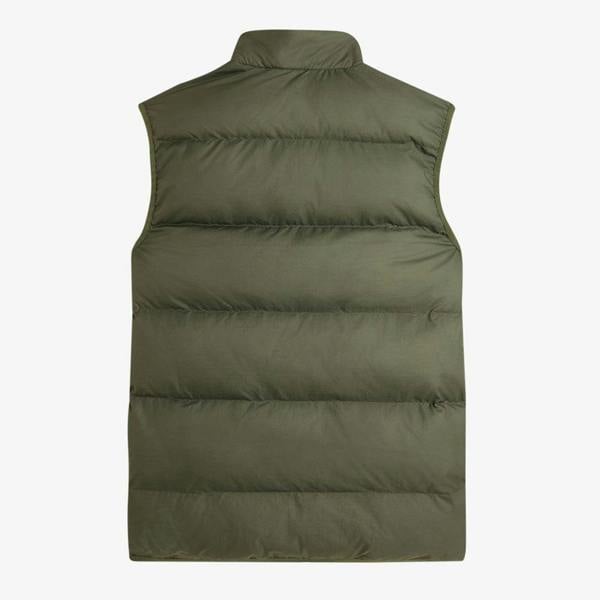 Fred Perry Insulated Padded Gilet Laurel Wreath Green