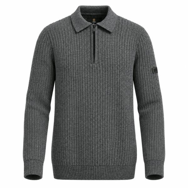 Barbour International Oxham Half Zip Jumper Asphalt