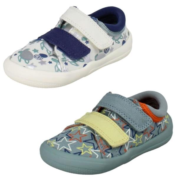 Clarks Boys Clarks Canvas Doodles Briley Fly T