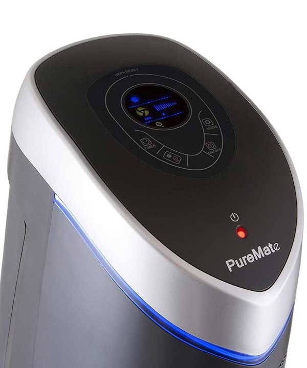 PureMate HEPA Air Purifier and Ioniser with UV-C Sanitiser Eliminates viruses - 28 Inches