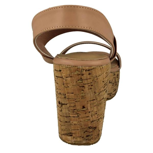 Savannah Ladies Savannah Platform Wedge Sandals F2298
