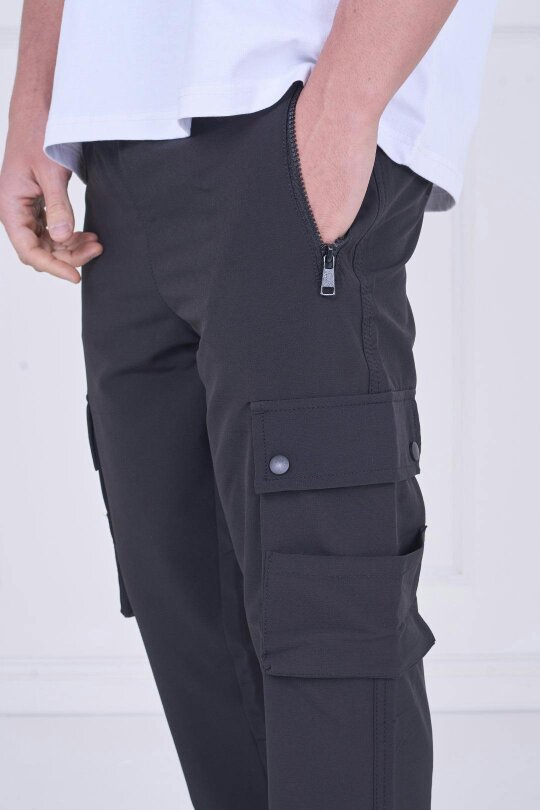 Urban Flex Utility Cargo Pants - Black