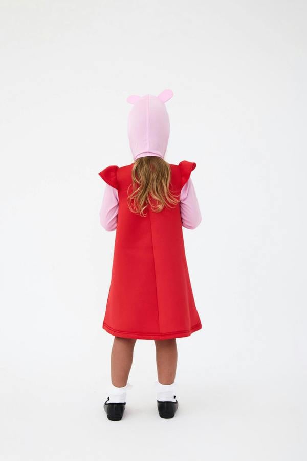 Vanilla Underground Peppa Pig Girls Red Peppa Pig 3D Headpiece 2 Piece Costume