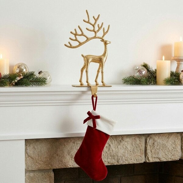 Garden Greatness Christmas Reindeer Stocking Holder