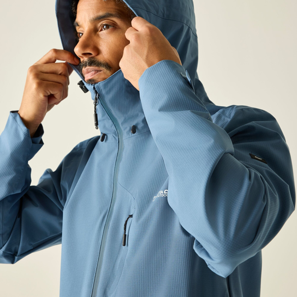 Regatta Mens Oklarna Waterproof Jacket - China Blue