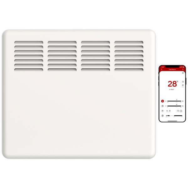 MYLEK Panel Heater 1KW Eco Smart WiFi App Radiator Electric Low Energy with Timer and Thermostat