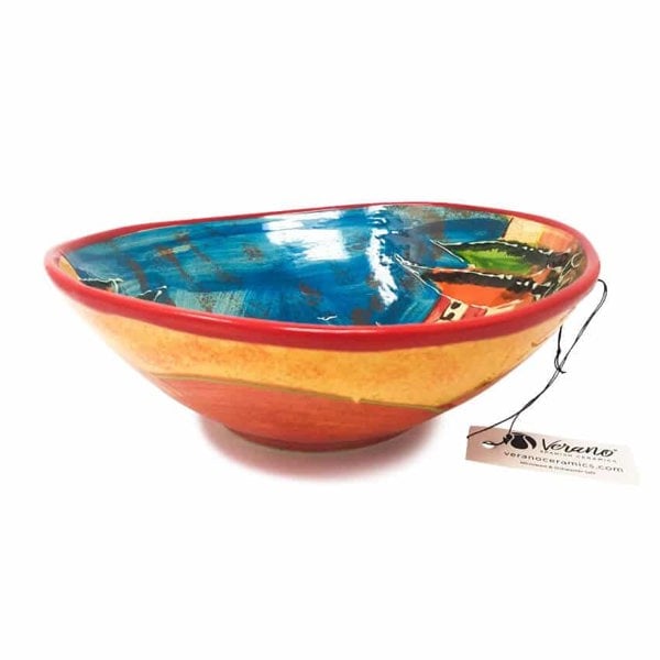 Tuscany - Large Wonky Curvy Bowl