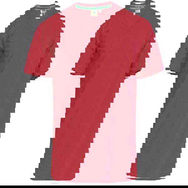 Duke Mens D555 Signature 2 V Neck T-Shirt - Red