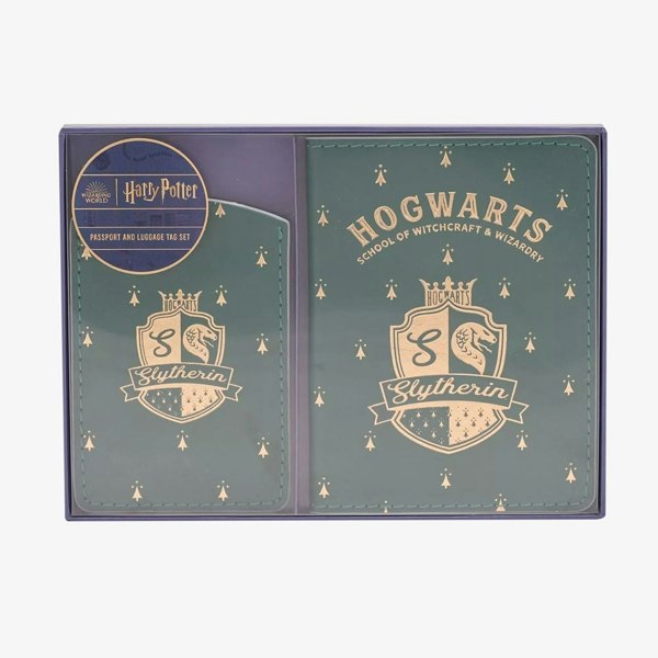 T. H. Baker Harry Potter Slytherin Passport And Luggage Tag Accessory Set WB277