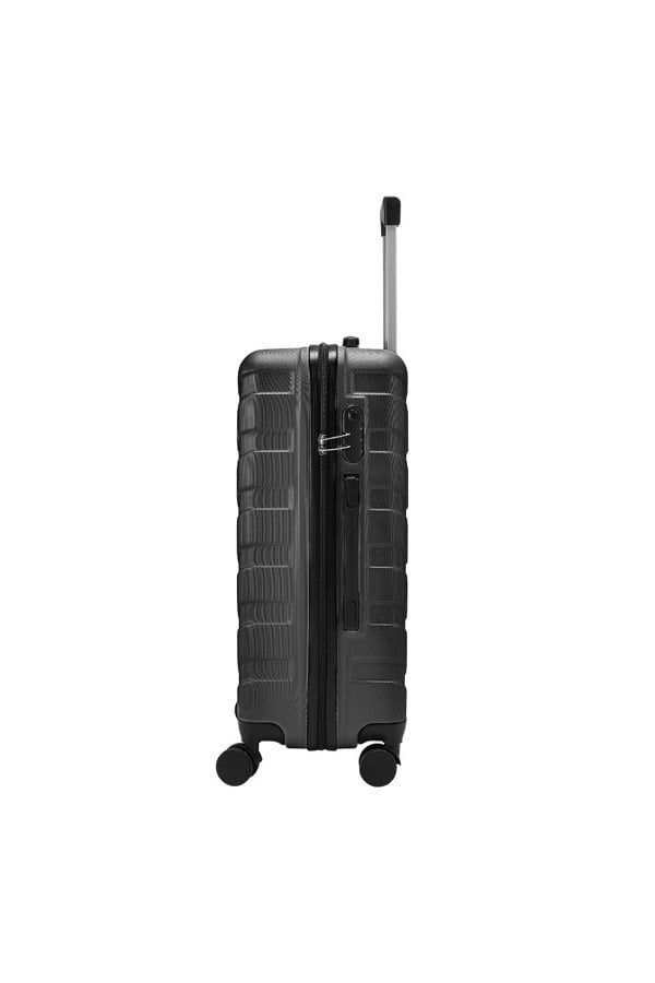 Living and Home Rolling Hardshell Luggage Travel Suitcase, 28" Black