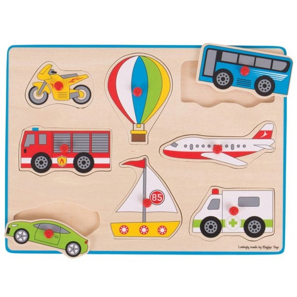 Bigjigs Toys Lift Out Puzzle - Transport