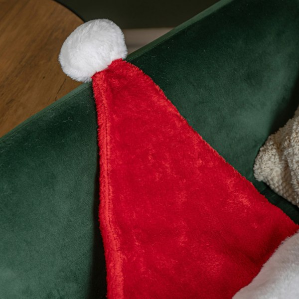 Samuel Alexander Red and White Soft Traditional Christmas Santa Hat