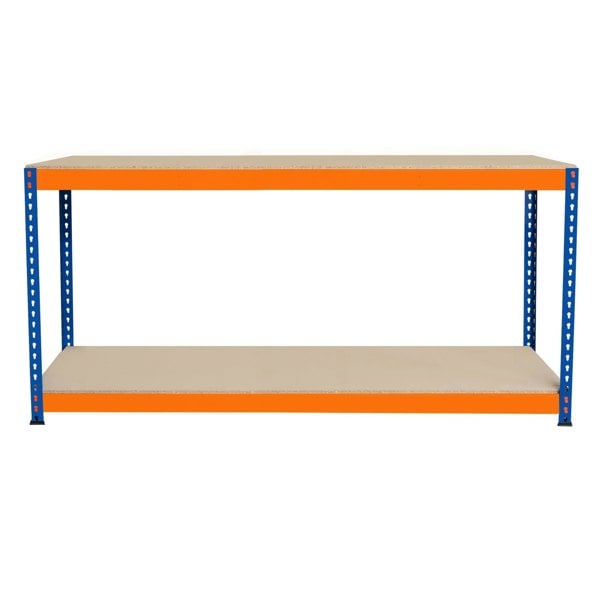 Monster Racking S-Rax 2 Tier Workbench - 180cm x 45cm x 90cm