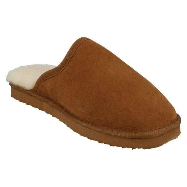 Padders Mens Padders Genuine Lined Sheepskin Mule Slippers Nevis
