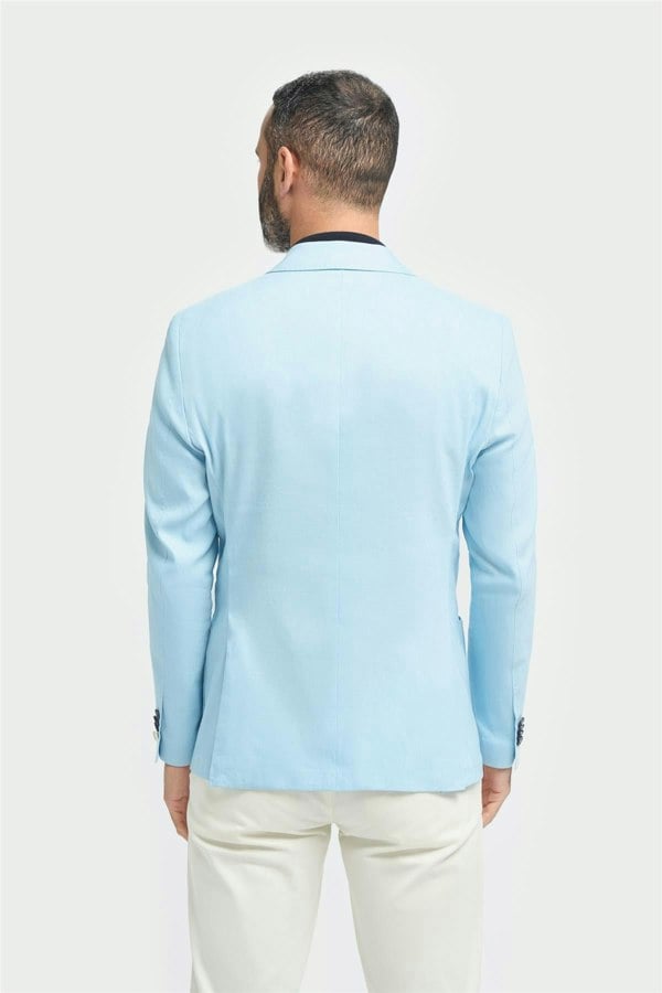 House of Cavani Luca Sky Blue Blazer