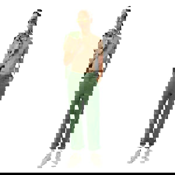 Lacoste Womens/Ladies Gabardine Stretch Chinos - Green - 