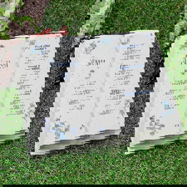 Personalised Memento Company Personalised Forget Me Not Memorial Resin Book