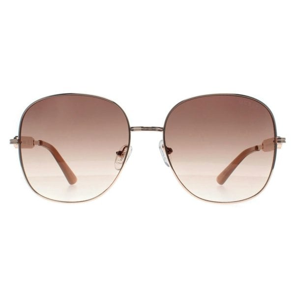 Guess Sunglasses GF6190 28F Shiny Rose Gold Brown Gradient