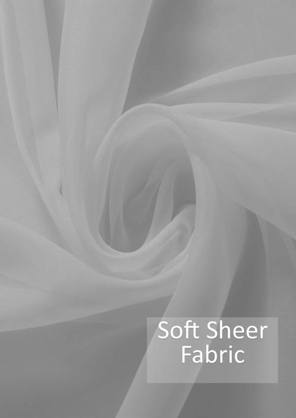 Luxury Living Voile Ring Top Curtain Panel Pair