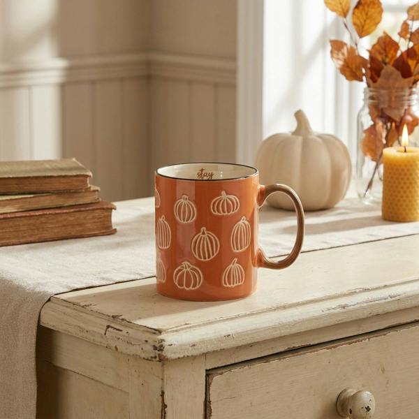 Garden Greatness Stay Cozy Autumnal Pumpkin Mug
