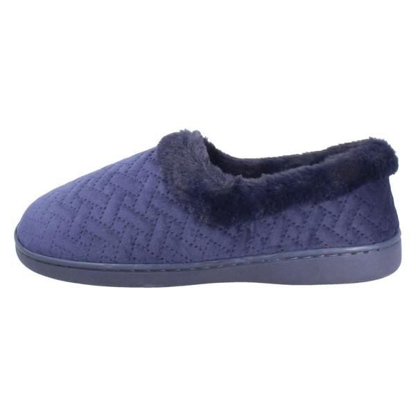Clarks Ladies Clarks Wide Fitting Woven Quilted Slippers Twyla Star