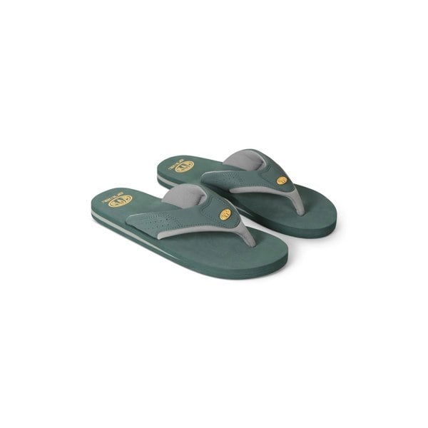 Animal Mens Jekyl Recycled Flip Flops - Green