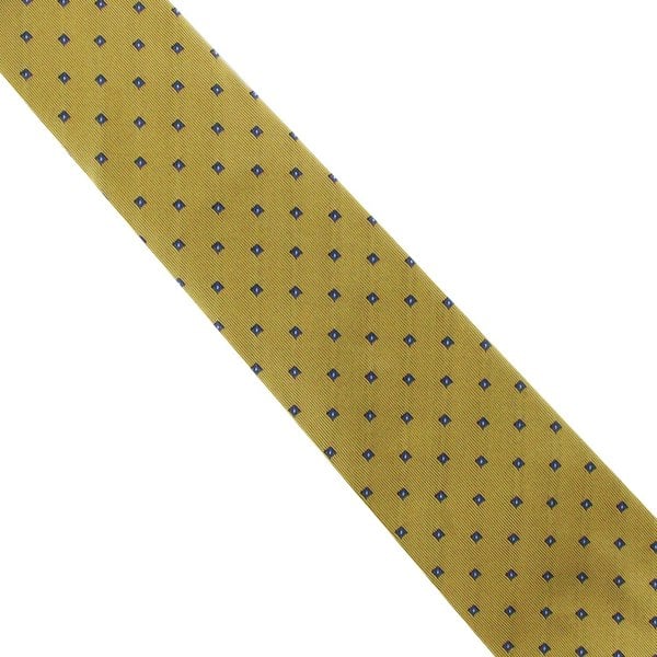Dunhill woven twill mulberry silk tie in a neats pattern