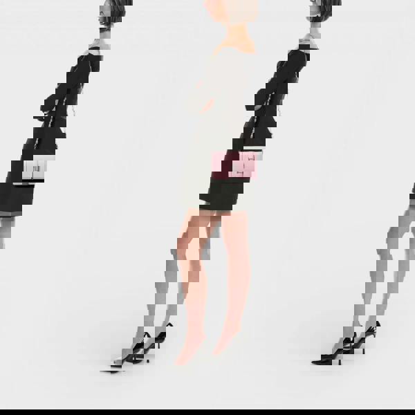 Versace Wallet On Chain Shoulder Leather Bag Pink