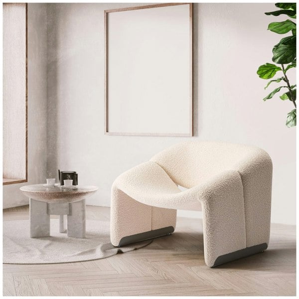 Rit Concept Onda Armchair, White Boucle