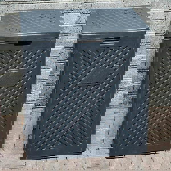 Gr8 Garden Plastic 120L Storage Box Garden Outdoor Shed Deck Utility Cushion Chest Truck