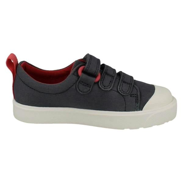 Clarks Girls Clarks Casual Floral Detail Hook And Loop Doodle City Vibe 24