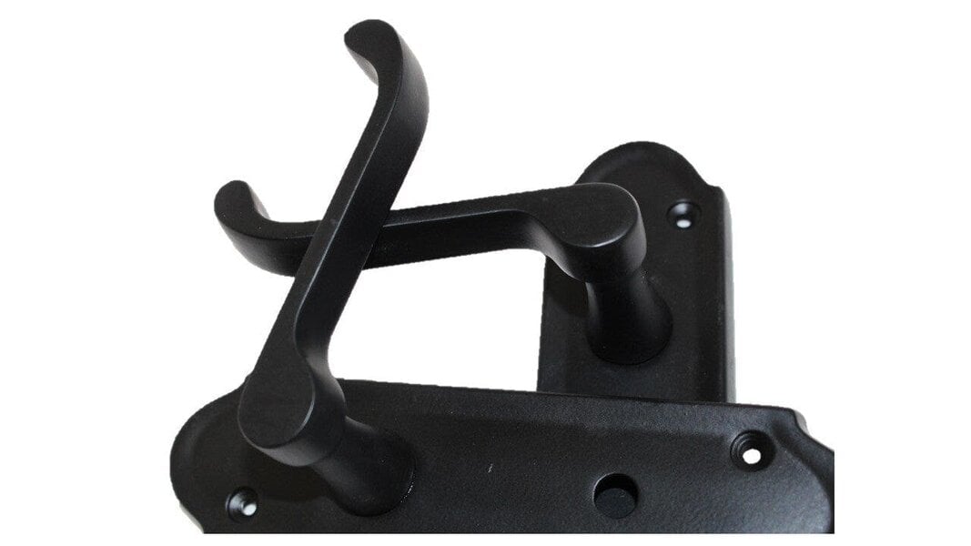 EDH Door Hardware Matt Black Door Handles - Askworth Internal Door Handles Set for Internal Doors