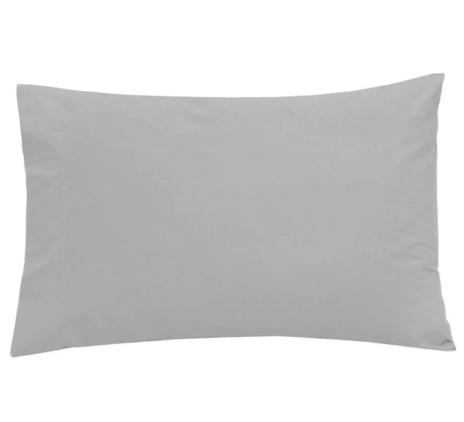 Smart Living 100% Egyptian Cotton T-200 Housewife Pillowcase Pair - Silver