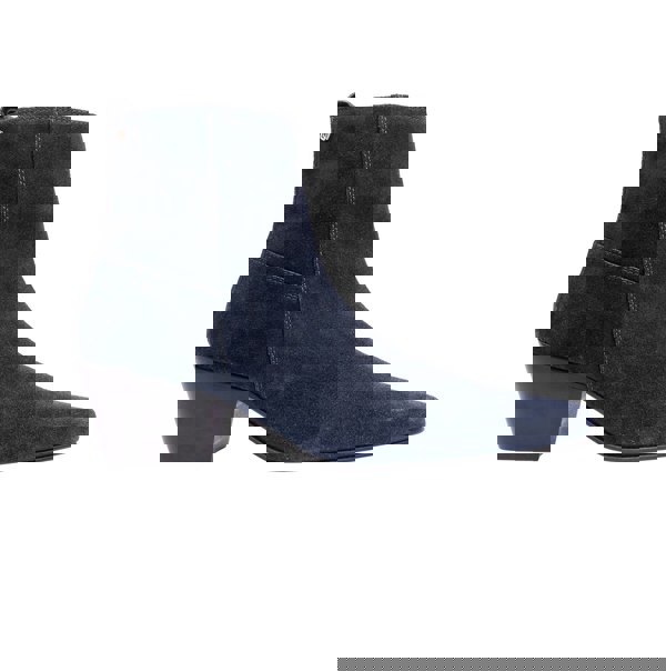 Club Cubano LENNON Mens Cuban Heel Boots Navy Suede