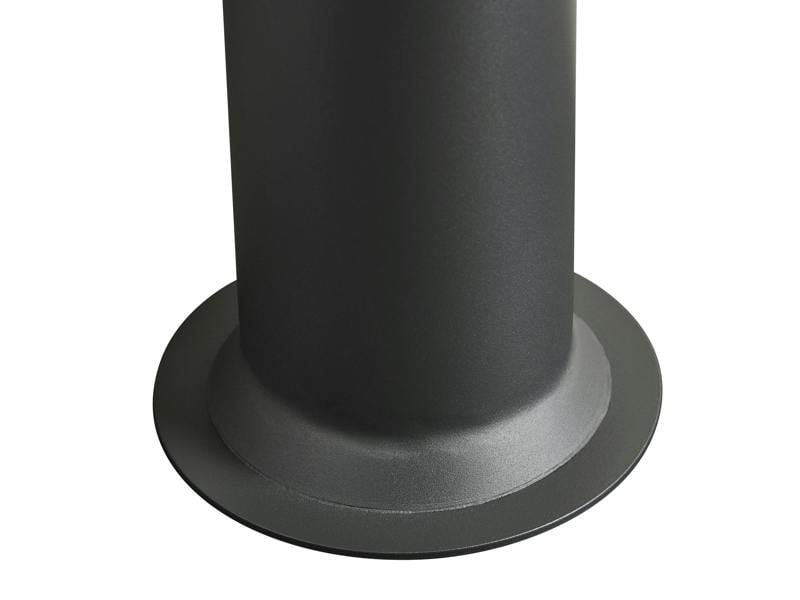 OKO Angled Decorative Metal Stove Pipe in Charcoal Grey
