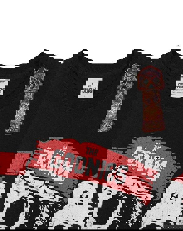 Goonies Mens Black Skull Graphic Print Short Sleeved T-Shirt